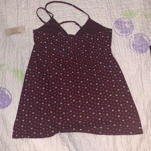 American Eagle Outfitters Red Violet Dandelion Pattern Tank Top